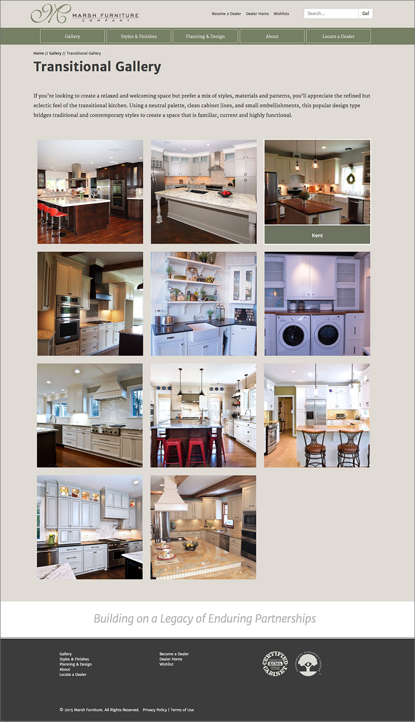 Marsh Furniture Website | Red Letter Marketing |Greensboro